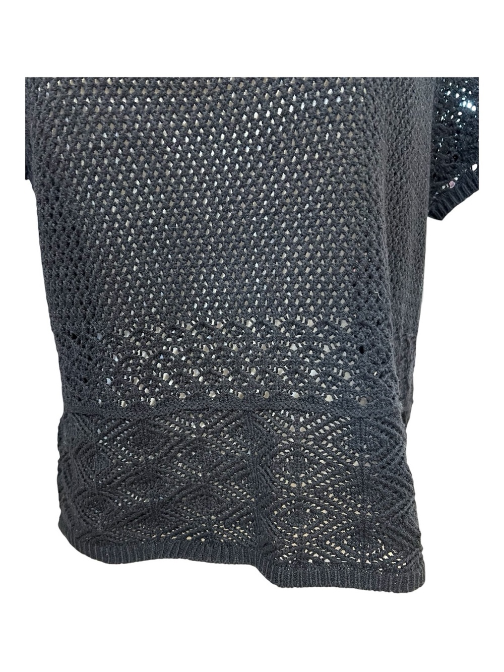🆕 NWT Jessica Simpson Alicia Crochet Lace-Up Back Top | Size M - Picture 3 of 8